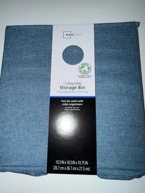 Set of 2 mainstays collapsible storage bins